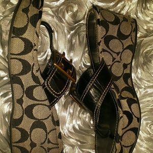 Coach wedge sandals